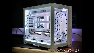 Lian Li O11D Mini Snow Edition Gigabyte RTX 3090 Vision OC Ryzen 9 5950x Watercooled [upl. by Hufnagel]