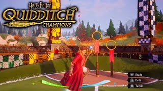 Harry Potter Quidditch Champions I Gryffindor vs Hufflepuff match [upl. by Mosi]