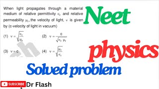 Neet physics problem neet exam physics [upl. by Oyek753]