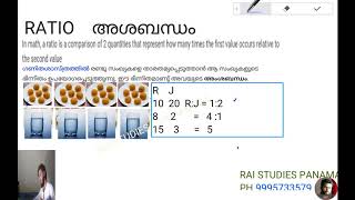 Ratio in Malayalam for kids and others [upl. by Charin]