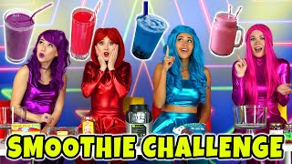 THE SUPER POPS SMOOTHIE CHALLENGE EAT ONLY ONE COLOR OF FOOD Totally TV Originals [upl. by Amitie]