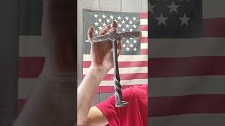 Forging A Welding Hammer From Railroad Spikes diy hammer howto forging toolmaking art shorts [upl. by Aetnahs]