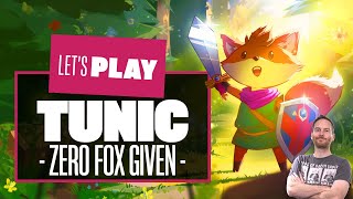 Lets Play Tunic  The First 80 Minutes Tunic Gameplay  ZERO FOX GIVEN [upl. by Colwin]