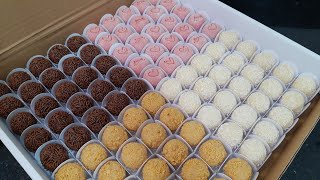 100 Brigadeiros 4 Receitas Paçoca Tradicional Beijinho e Bicho de Pé [upl. by Odnalref]