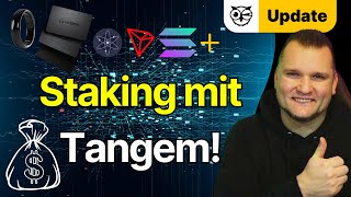 STAKING FUNKTION mit deinem TANGEM Hardware Wallet Staking Renditen erzielen Solana ATOM amp TRX [upl. by Eanad366]