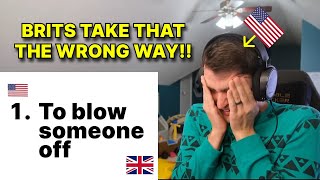 American reacts to 7 Things Not To Say in England if Youre American [upl. by Aicilak]