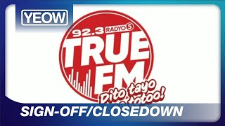 TrueFM TV  SignoffClosedown 01MAY 2024 [upl. by Rabassa]