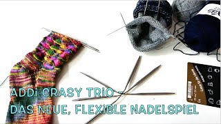 Die Stricknadel  Neuheit addiCraSyTrio das flexible Nadelspiel [upl. by Enilrae]