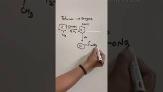 Toluene to Benzene  conversion of toluene to benzene Neet [upl. by Ellissa]