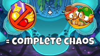 Trying to beat chimps in a 4 player coop  Bloons TD 6 [upl. by Kcirddor112]