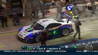 Porsche 911 RSR GTE 2018 Onboard Sound at Night  2018 Le Mans 24 Hours No Commentary [upl. by Zetrac]