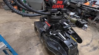 Taking the Rotobec Limb Reaper off the Hyundai excavator [upl. by Naman]