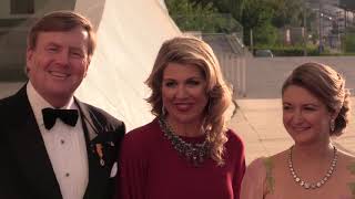 Koning WillemAlexander en koningin Máxima trakteren op concert in Luxemburg [upl. by Godewyn84]