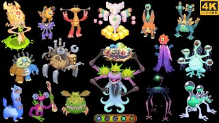 Ethereal Workshop  All Monster Sounds and Animations My Singing Monsters 4k [upl. by Aohk723]