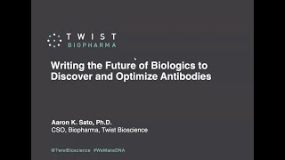 Writing the Future of Biologics to Discover and Optimize Antibodies [upl. by Aehsat]