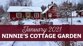 Ninnies Cottage Garden  Sweden January 2021 [upl. by Riamu]