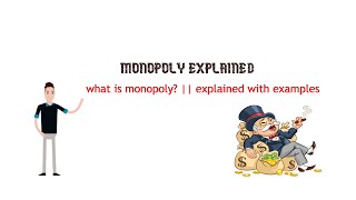 MONOPOLY  MONOPOLY EXPLAINED SIMPLE WAY EXAMPLES OF monopoly [upl. by Korff]