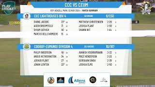 CCC Lighthouses DIV 4 v COOROYEUMUNDI DIVISION 4 [upl. by Onitnevuj]