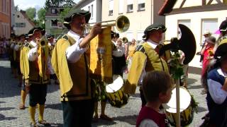 Burgfest Hilpoltstein 2012 Historischer Festzug Teil 1 von 2 quotHDquot [upl. by Sheila]