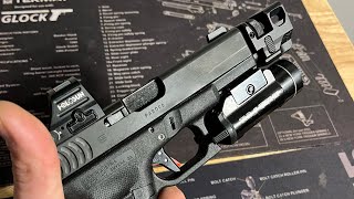 Killer Innovations Compensator install and range test on Glock 19 with factory recoil spring [upl. by Marina]