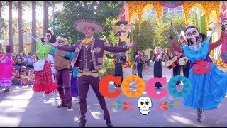 Pixar Coco Celebration In Disneylands California Adventure  A Musical Celebration of Coco [upl. by Witherspoon]