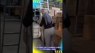 MOLLAR Tangga Lipat A Aluminium 4 6 Meter 4 x 4 Step Double Ladder tangga tanggalipat [upl. by Rumit103]