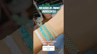 Pulseras Iridiscentes hechas con cuentas miyuki satinadas miyuki beads miyukibeads jewelrybeads [upl. by Fulbert]