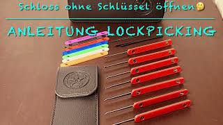 Anleitung für Anfänger ein Schloss Ohne Schlüssel öffnenLockpicking für EinsteigerAufsperrdienst [upl. by Drogin104]