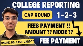 MHT CET CAP Round  College Fees  Payment Mode  MHTCET 2024 CAP Round Updates [upl. by Hochman]