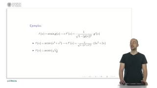 Derivada de la funciones inversas del seno el coseno y la tangente  1628  UPV [upl. by Getter209]