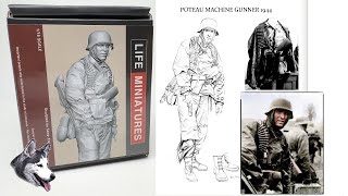 Life Miniatures 116 Ambush at Poteau MG42 Gunner [upl. by Lepine]