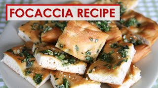 Focaccia Recipe [upl. by Dorman]