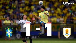 Brasil 1  1 Uruguay  Eliminatorias Sudamericanas al Mundial 2026  Fecha 12 [upl. by Bear767]