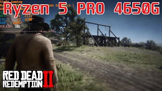 Ryzen 5 PRO 4650G OC Red Dead Redemption 2RDR 2 Low Settings 66 RS [upl. by Imefulo741]