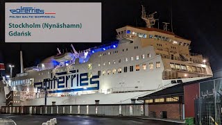 18 hours ferry trip from Nynäshamn 🇸🇪 to Gdańsk 🇵🇱 with Polferries [upl. by Jemie380]