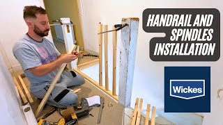 Handrail and Spindles Set installation from Wickes [upl. by Kohler66]