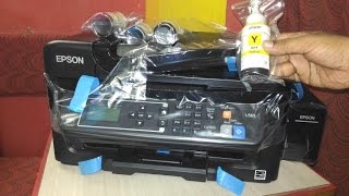 Unboxing Epson L565 Ink Tank Multifunction Inkjet Color Printer [upl. by Towroy709]