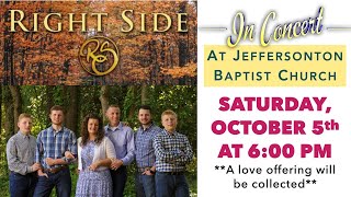 Jeffersonton Baptist Church Special Music Concert  Right Side Bluegrass Group on October 5 2024 [upl. by Karoly277]