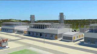 16 x Wärtsilä 18V50SG gas power plant animation  Wärtsilä [upl. by Nylessoj22]