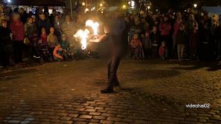 Potsdamer Lichtspektakel 2 Rathaus Nauener Tor und Feuershow [upl. by Arval]