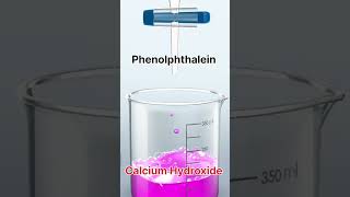 testing of calcium hydroxide shortsfeed science practical chemistry shorts viral trending [upl. by Nedry]