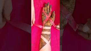 cello Tape mehndi design trick for hand mehndi shorts trending Fashions byAnjali video [upl. by Alika]