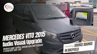 Mercedes Vito Car Stereo Upgrade Wireless CarPlay DMX7520DABS KENWOOD mercedes vanlife caraudio [upl. by Radnaskela]