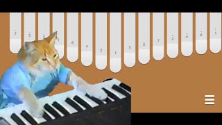 Keyboard Cat  Theme Song  Kalimba [upl. by Skolnik]