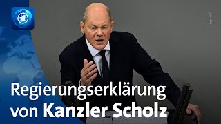 Nach AmpelAus Scholz gibt Regierungserklärung ab [upl. by Sievert]