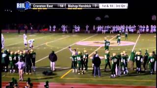 2012 RIIL Division 1 Football Semifinals Cranston East vs Bishop Hendricken [upl. by Assirrem763]