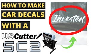 CAR DECALS IN 5 MINUTES WITH A VINYL CUTTER [upl. by Akcebar]