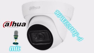 DAHUA 2MP HD DOME WITH AUDIO DHHACHDW1220TLPA  Builtin Mic [upl. by Shig]