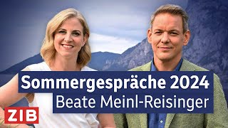 ORF Sommergespräch mit Beate MeinlReisinger  05082024 [upl. by Blasius]