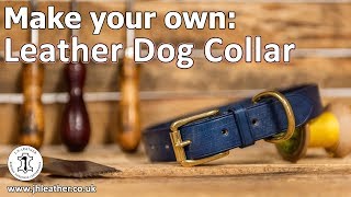 Make Your Own Leather Dog Collar  Beginner Tutorial [upl. by Godber]